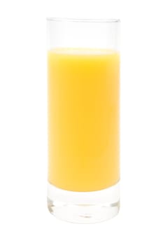 Pressed out juice. Isolated on a white background.