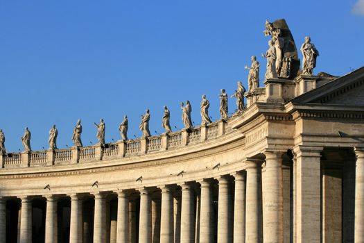 architectural detail of the Vatican in Rome, Italy