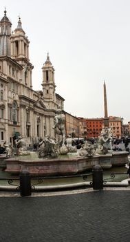 Piazza Navona in Rome, Italy during the day.