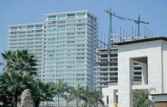Modern hotels being constructed in Puerto Vallarta Mexico