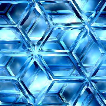 Blue ice, lattice, patterns, texture suits for duplication of the background