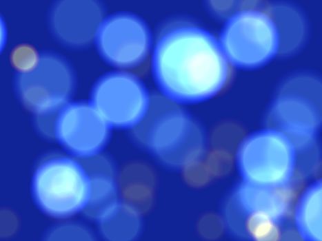 white and blue lights over dark blue background