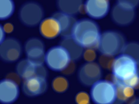 blue and yellow lights over dark blue background