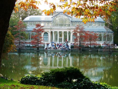 Cristal palacein old park of Madrid /Spain/ "Retiro"