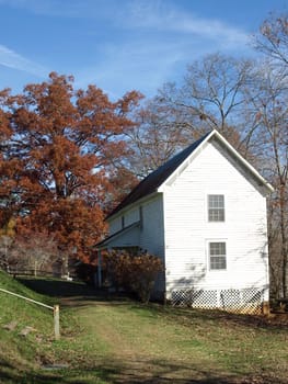 A rural farm house in rural North Carolina