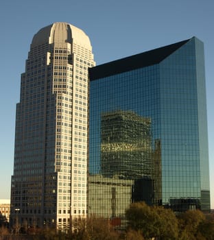 Two tall Winston Salem office buildings