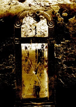 Grungy background - Doors