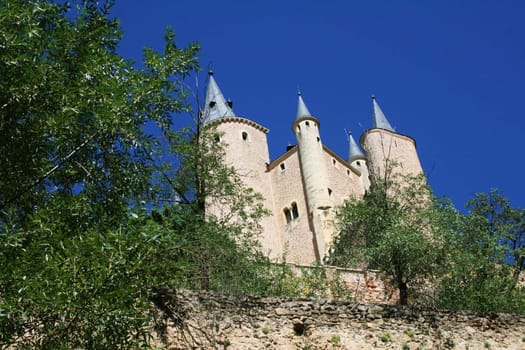 Castel Alcazar  Xi-XiX centuryes in Segovia /Spain/.