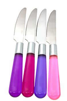serving knives isolated