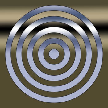 Abstract background on which circles are represented