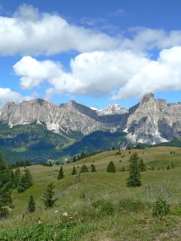 mountain landscape in italy