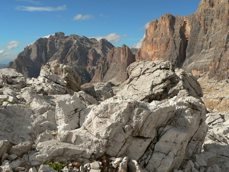 high mountain landscape in italy