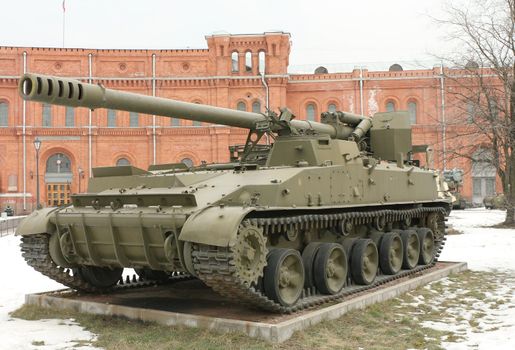 The Soviet and Russian military technics. Russia, St.-Petersburg, March 2008