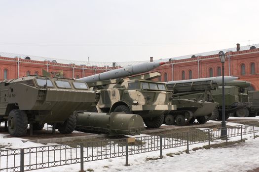 The Soviet and Russian military technics. Russia, St.-Petersburg, March 2008