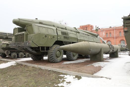 The Soviet and Russian military technics. Russia, St.-Petersburg, March 2008