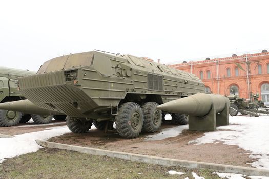 The Soviet and Russian military technics. Russia, St.-Petersburg, March 2008