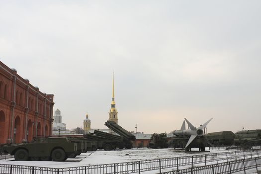 The Soviet and Russian military technics. Russia, St.-Petersburg, March 2008