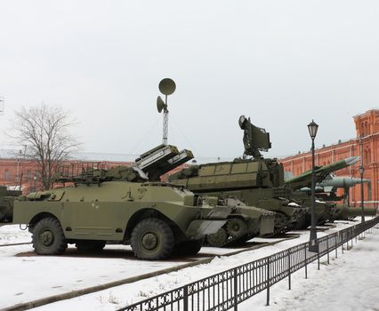 The Soviet and Russian military technics. Russia, St.-Petersburg, March 2008