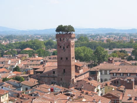 Lucca is a historycal town in Tuscany surrounded by city walls