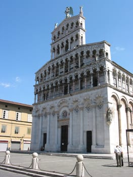 Lucca is a historycal town in Tuscany surrounded by city walls