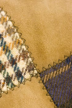 background of loden wool tweed of a british hat