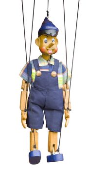 wooden toy puppet marionette string controled pinocchio