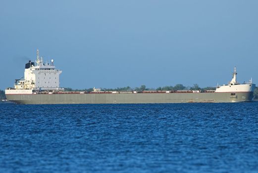 Cargo ship on the St-Lawrence seaway.