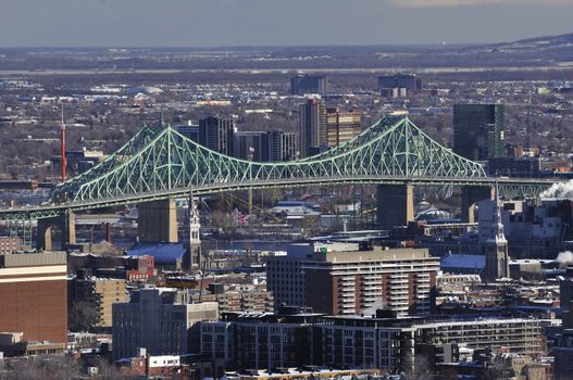 View of the City of Montreal, Quebec, Canada.