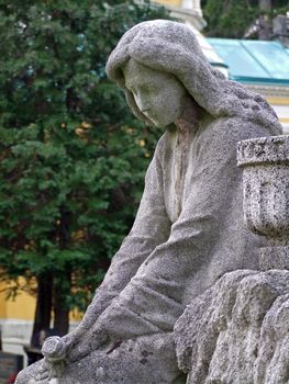 Angel on the graveyard