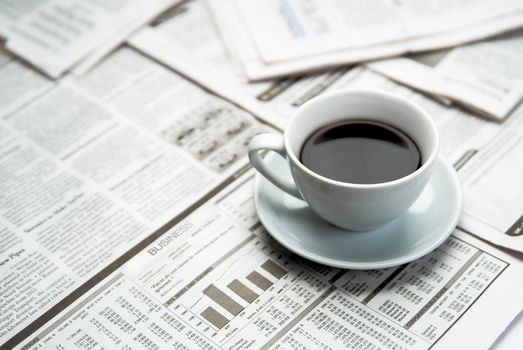 Coffee newspaper , business