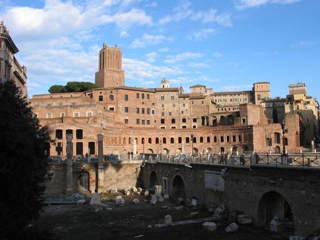 Monument in the ancient and beautiful italian capital