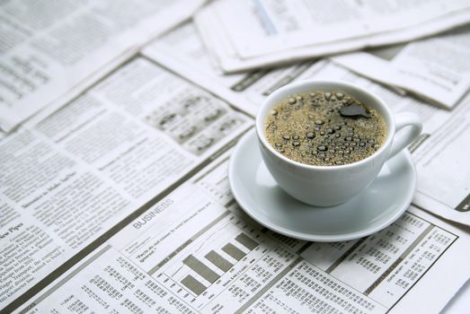 Coffee newspaper , business