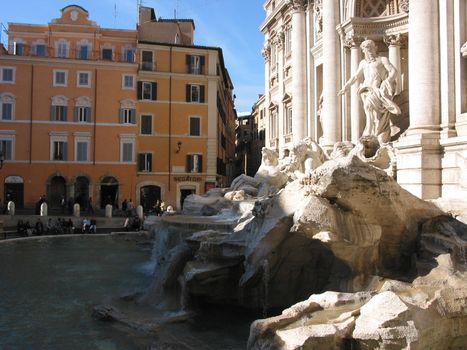 Monument in the ancient and beautiful italian capital