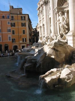 Monument in the ancient and beautiful italian capital