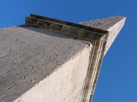 Monument in the ancient and beautiful italian capital