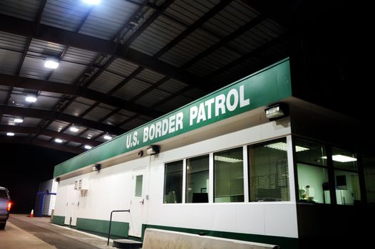 Image of a US border patrol building