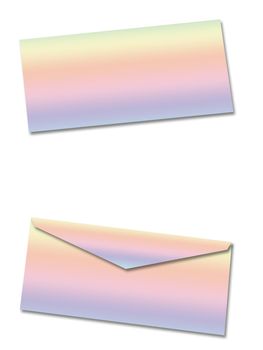 Blank envelope isolated