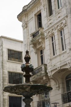 Detail shot of an old fountain in Montevideo, Uruguay, 2008