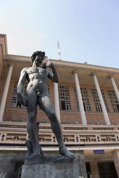 One f the three Michelangelo's David replicas is in  Montevideo, Capital of Uruguay, in front of the Palacio Municipal.