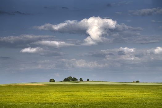 Non-urban field in southern Poland