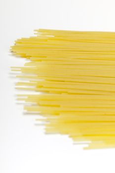 Close up of basic ingredients for italian pasta. All isolated on white.