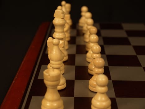 Two rows to start the chess game