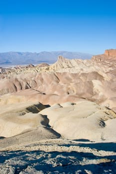 Zabriskie Point is a part of Amargosa Range located in Death Valley National Park in the United States noted for its erosional landscape.