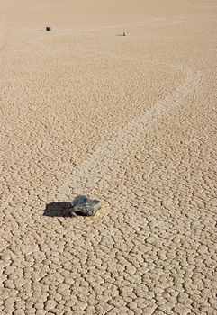 Racetrack Playa is a seasonally dry lake (a playa) located in the northern part of the Panamint Mountains in Death Valley National Park, California.