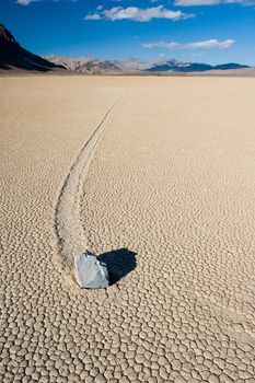 Racetrack Playa is a seasonally dry lake (a playa) located in the northern part of the Panamint Mountains in Death Valley National Park, California.