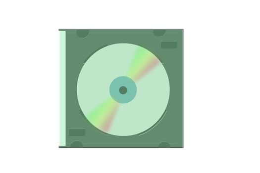 illustration of the cd in the case