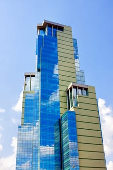 Modern office building in Moscow, Russia