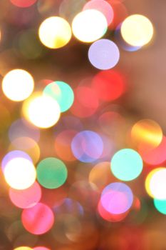 Abstract background of holiday lights  