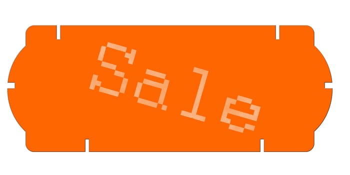 price sticker orange