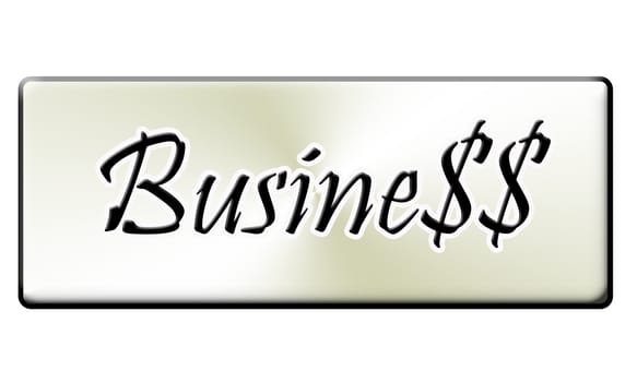 illustration of the silver business button with dollar signs